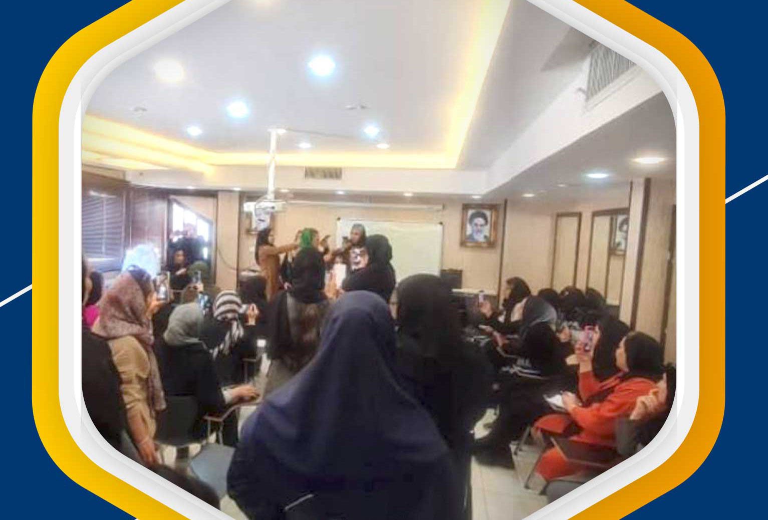 به مناسبت دهه فجر کلاس رایگان برای ۱۰۰ نفر از اعضای محترم اتحادیه در محیط آموزشی اتحادیه آرایشگران زنانه شیراز برگزار گردید